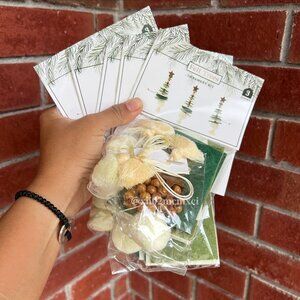 TARGET BULLSEYE PLAYGROUND FELT TREES ORNAMENT KIT 5PK